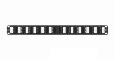 Неэкранированная патч-панель с угловыми портами, 24 порта, 19", 1U, категория 6 